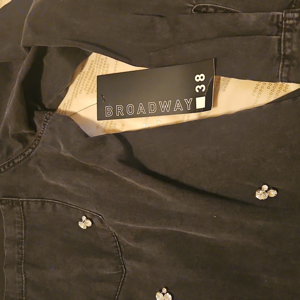 Black Button-Up With Rhinestones - Picture 9 of 9